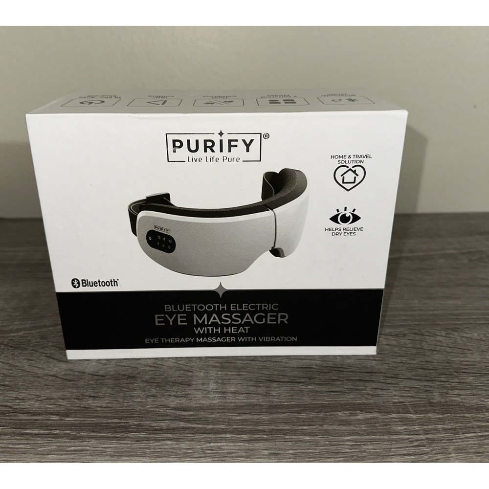 Purify Bluetooth‎ Electrify Eye Massager W/Heat Sealed #5972 Brand new